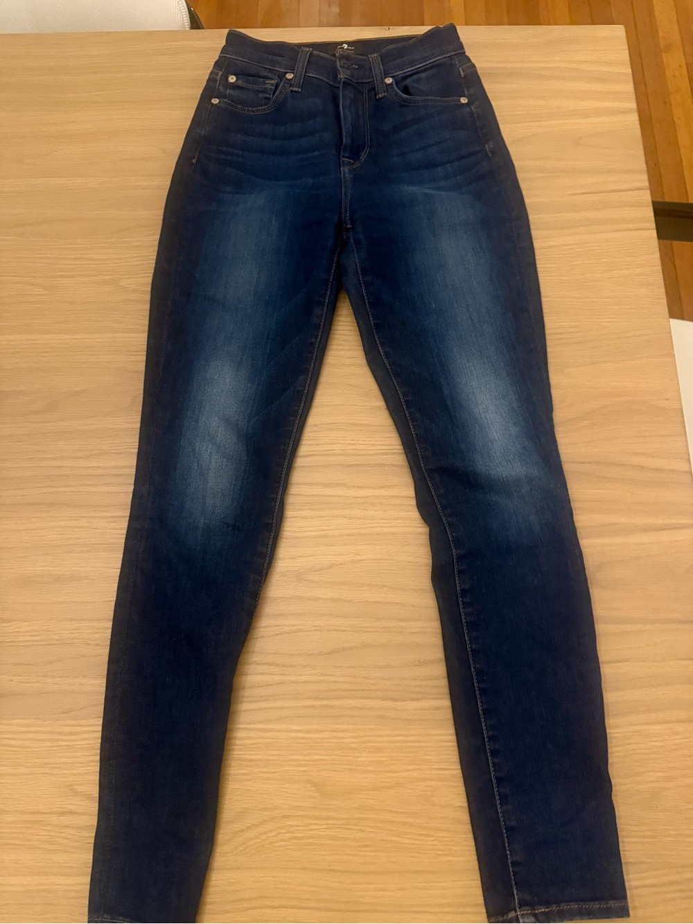 7 for all Mankind High Waist ankle skinny jeans size 4